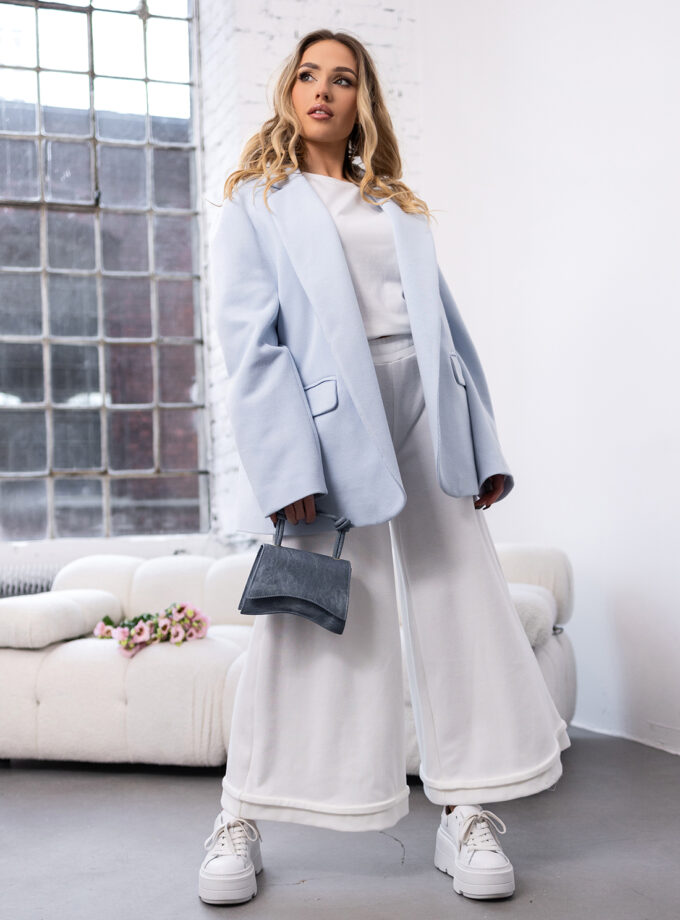 BAWEŁNIANE SPODNIE CULOTTE - Off white