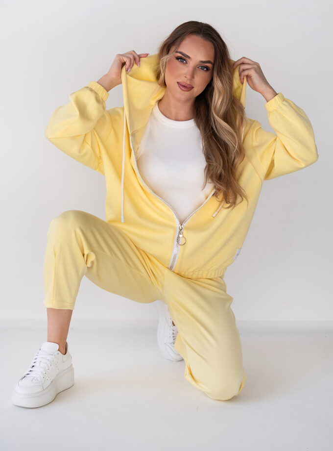 BLUZA TYPU BOMBER ELAINE - Żółty